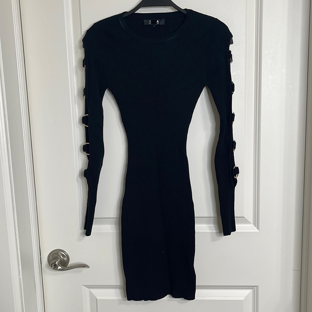 Long sleeve Black Dress